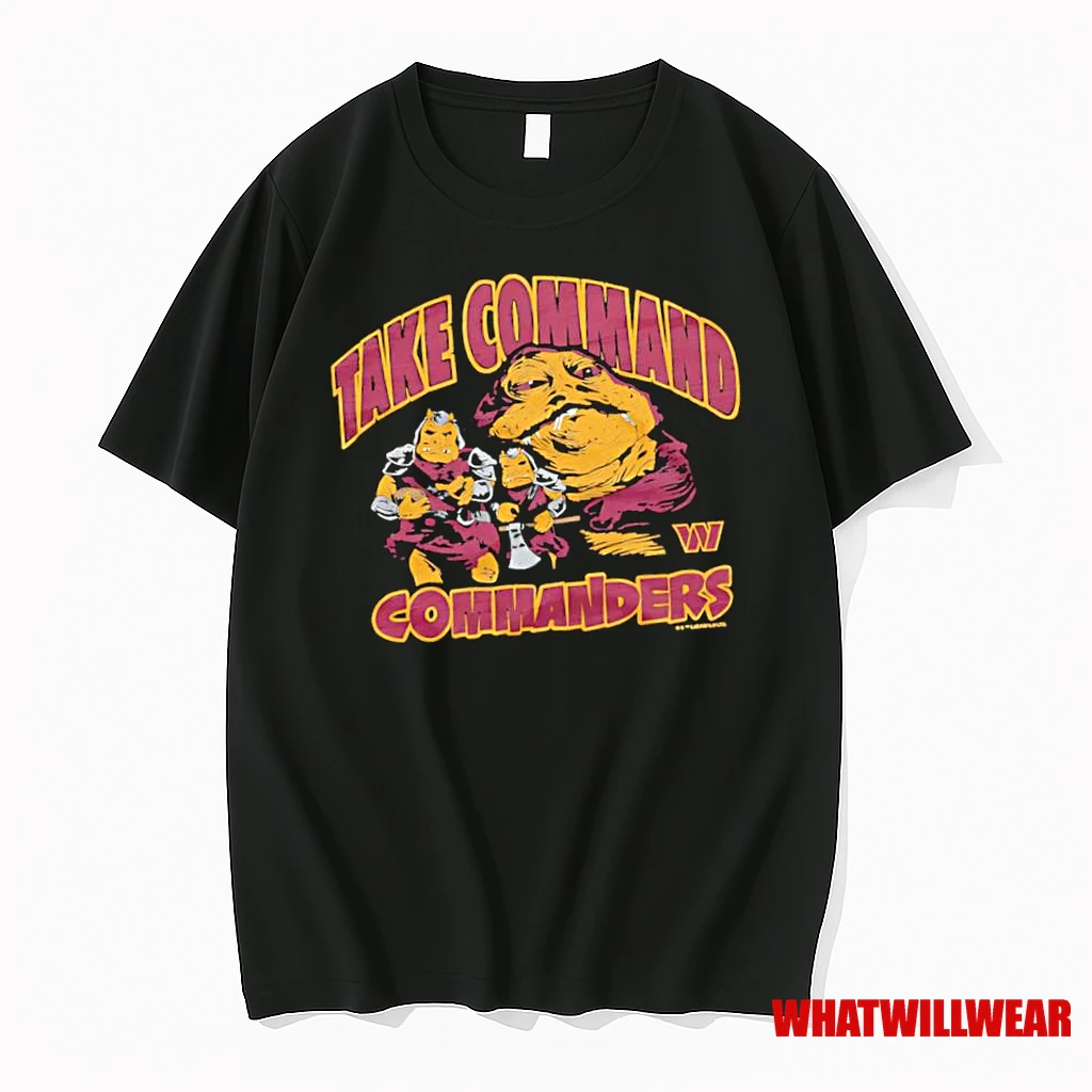 Star Wars X Washington Commanders Jabba Take Command Shirts
