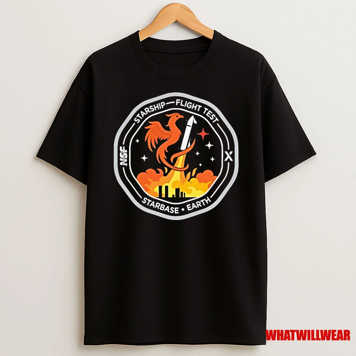 Starship Flight Test X Starbase Earth Nsf Shirts