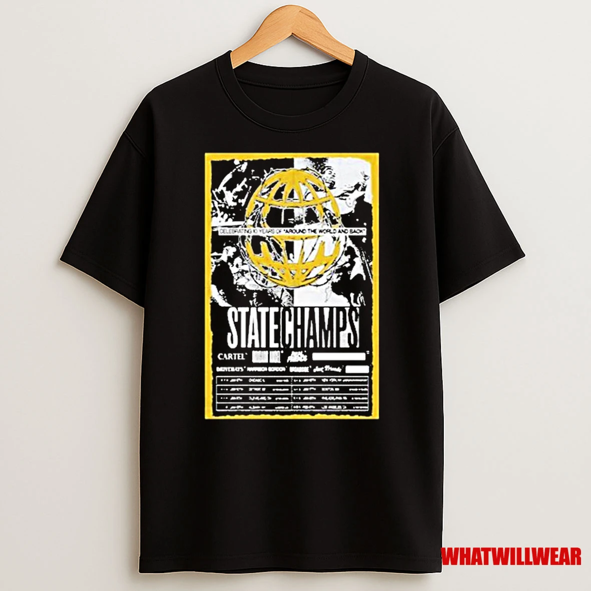 State Champs Around The World And Back Tour 2026 Globe Shirts
