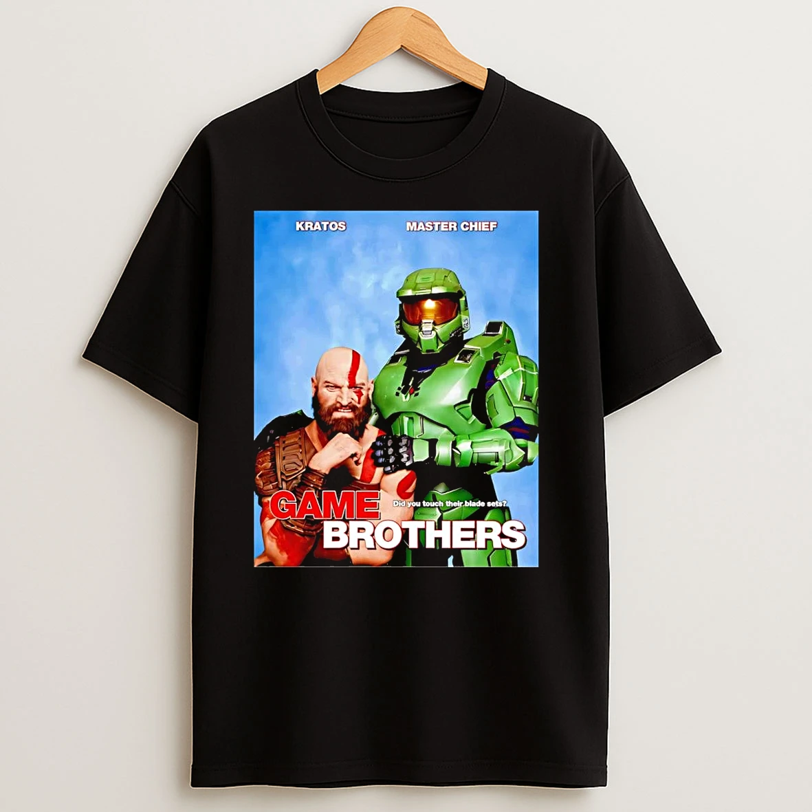 Step Game Brothers Kratos And Master Chief T Shirts
