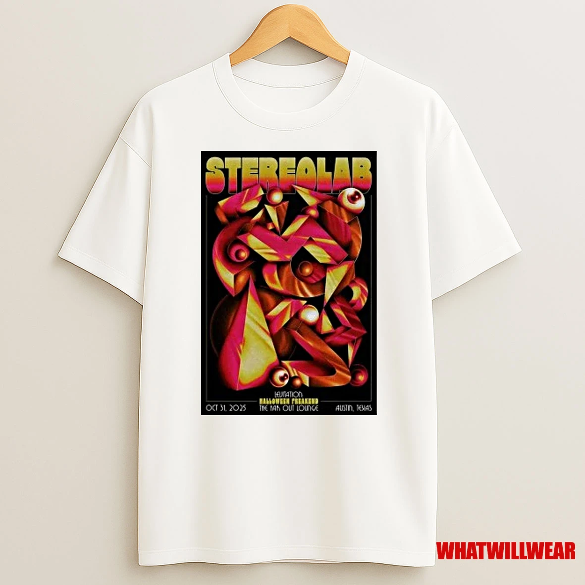 Stereolab Austin Texas Event Oct 31 2025 Shirts