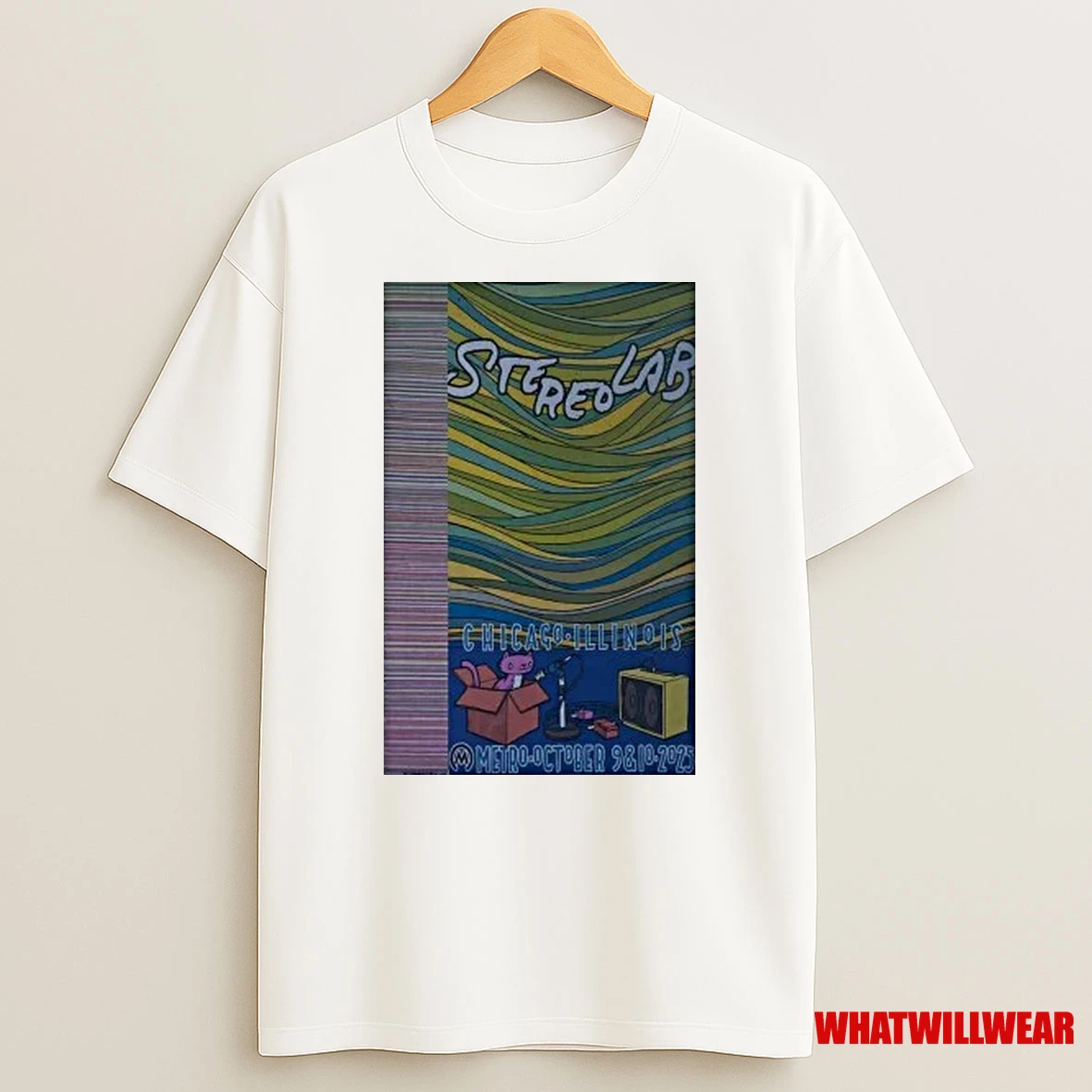 Stereolab Show Chicago Il 2025 Shirts