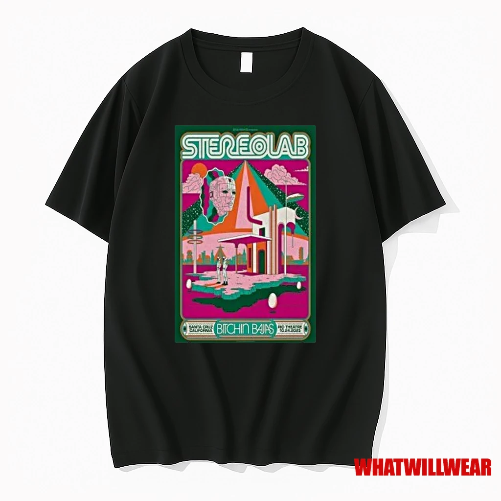 Stereolab Tour Santa Cruz Ca 10 24 2025 Shirts