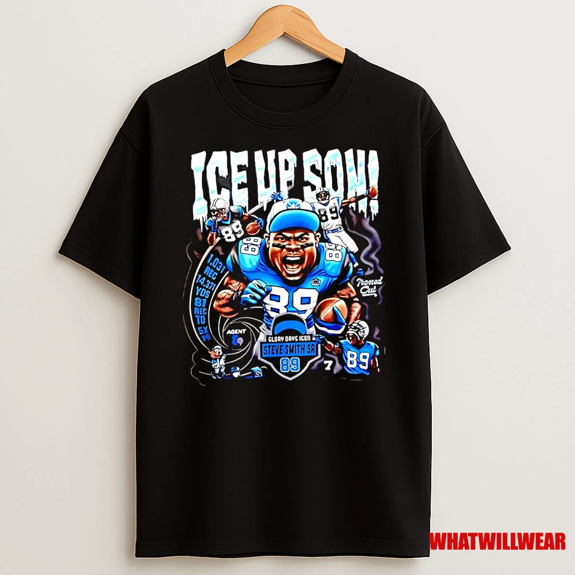 Steve Smith Sr Carolina Panthers Ice Up Son Graphic Shirts