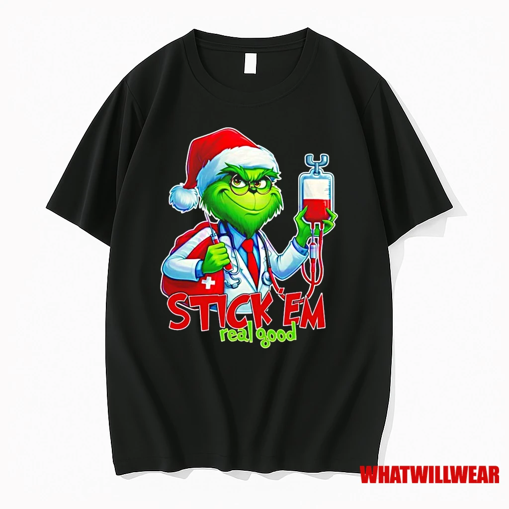 Stick Em Real Good Grinch Christmas Doctor Shirts