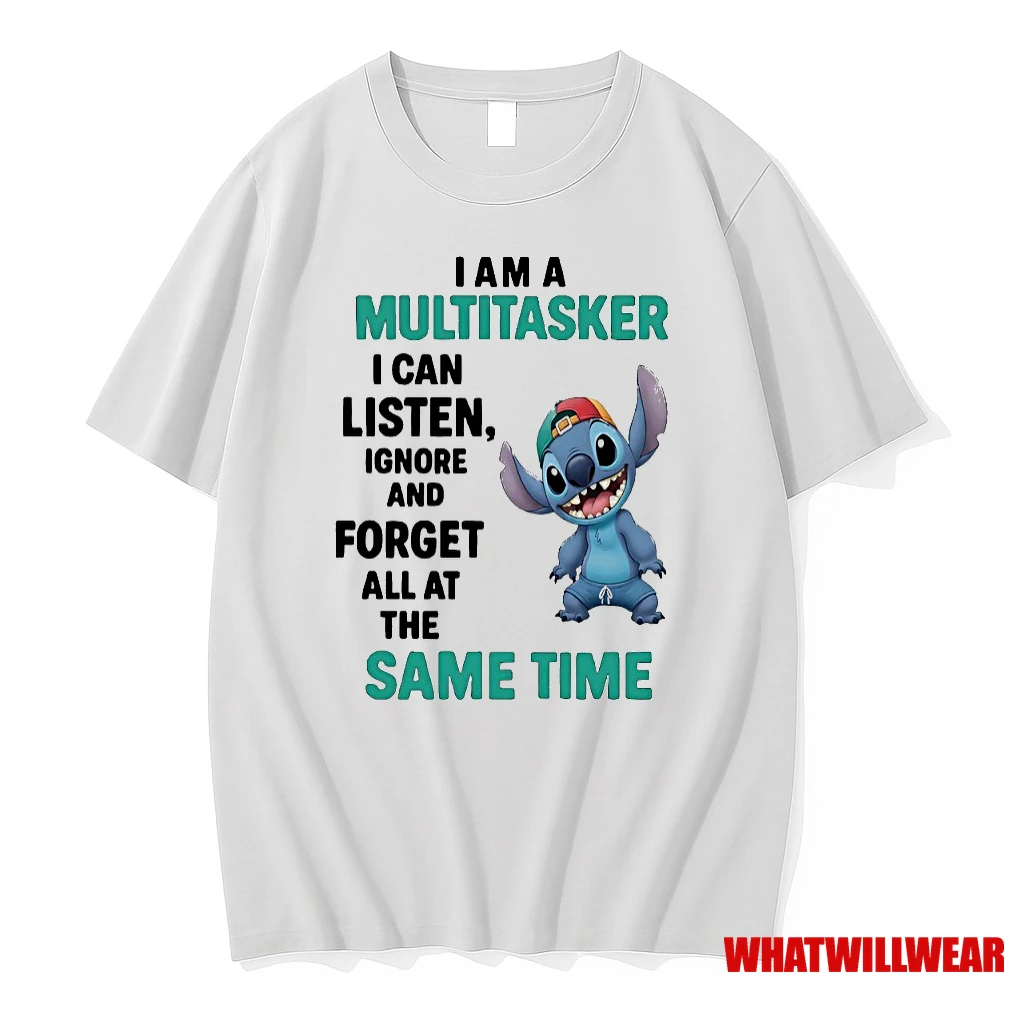 Stitch I Am A Multitasker I Can Listen Ignore And Forget All At The Same Time Shirts