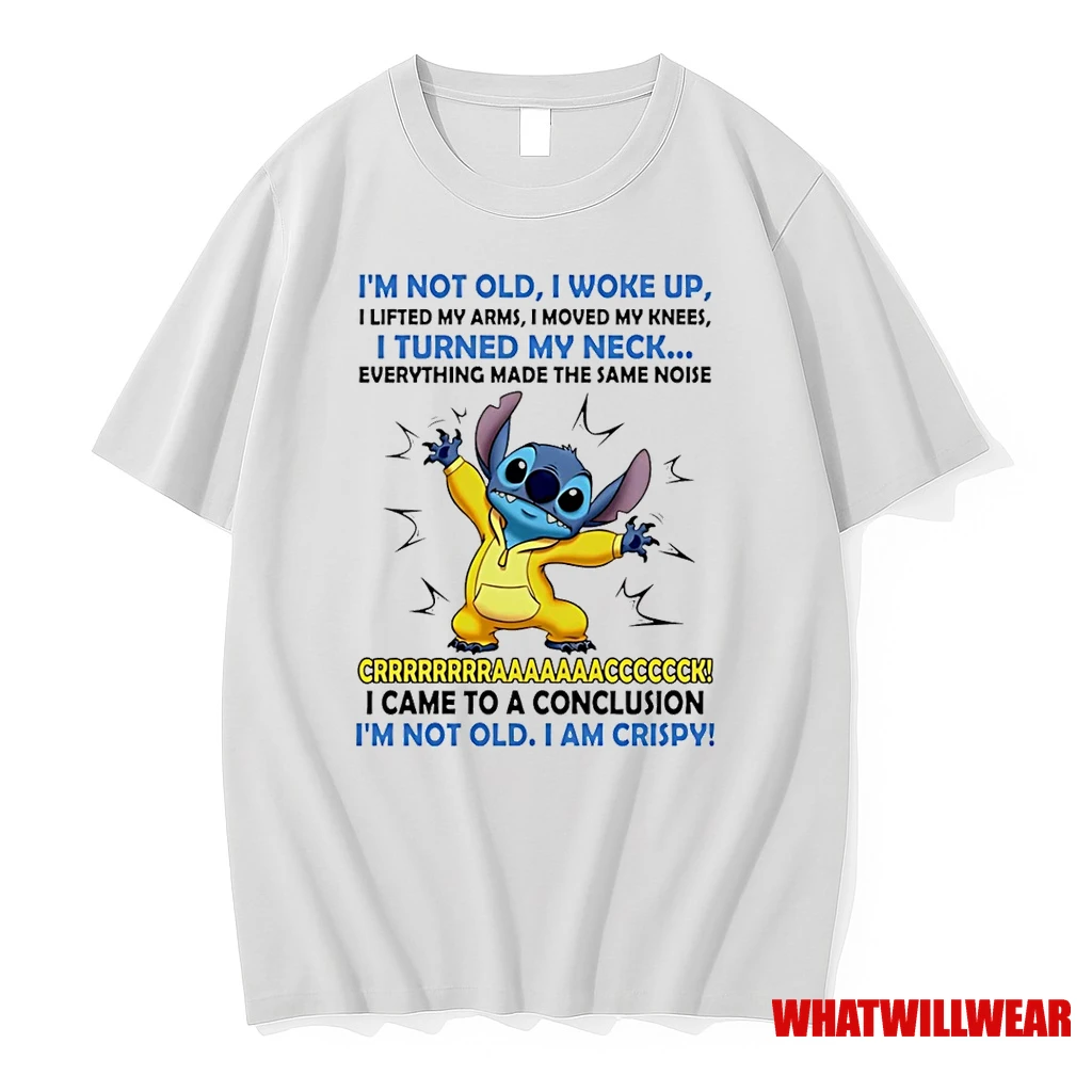 Stitch Im Not Old I Woke Up I Lifted My Arms I Moved My Knees I Turned My Neck Shirts