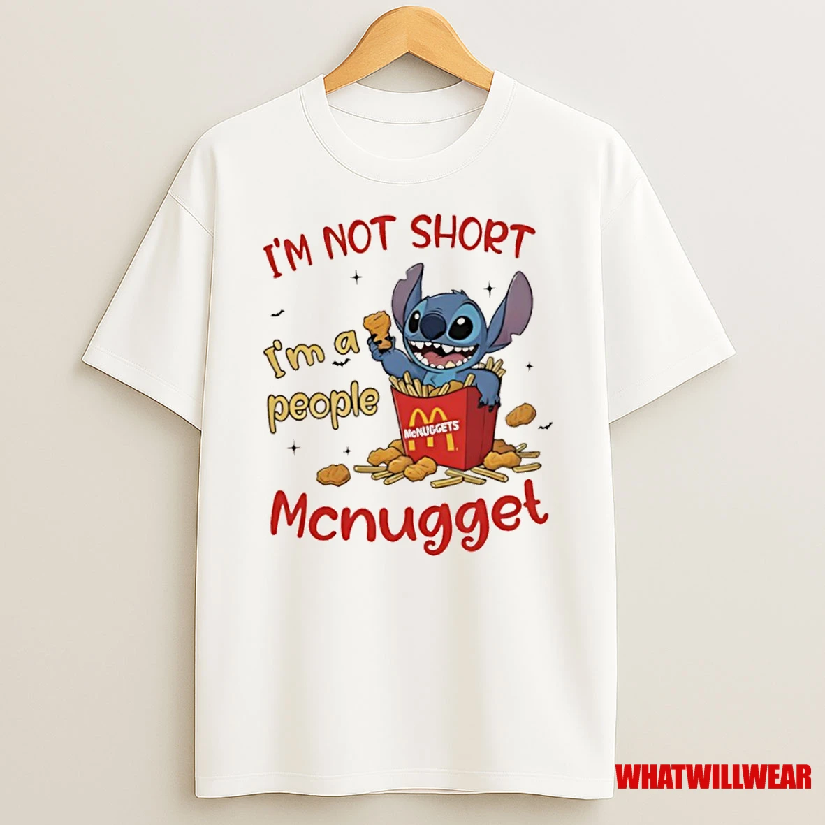 Stitch Im Not Short Ima People M Mcnuggets Mcnugget Shirts