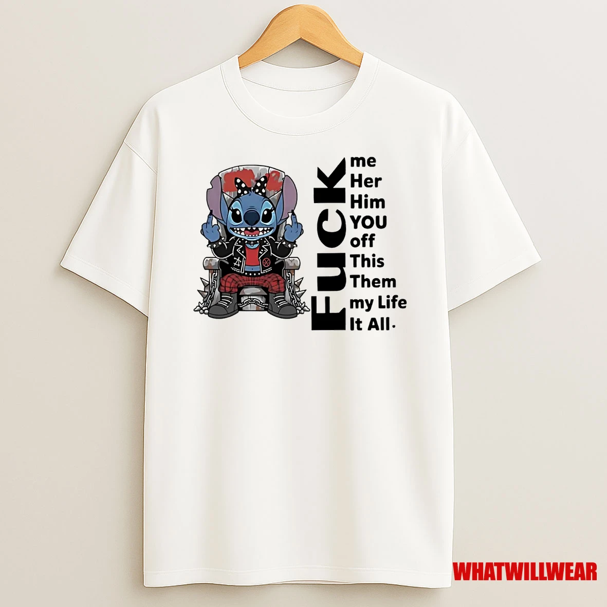 Stitch Fuck Me Her Him You Off This Them My Life It All Shirts