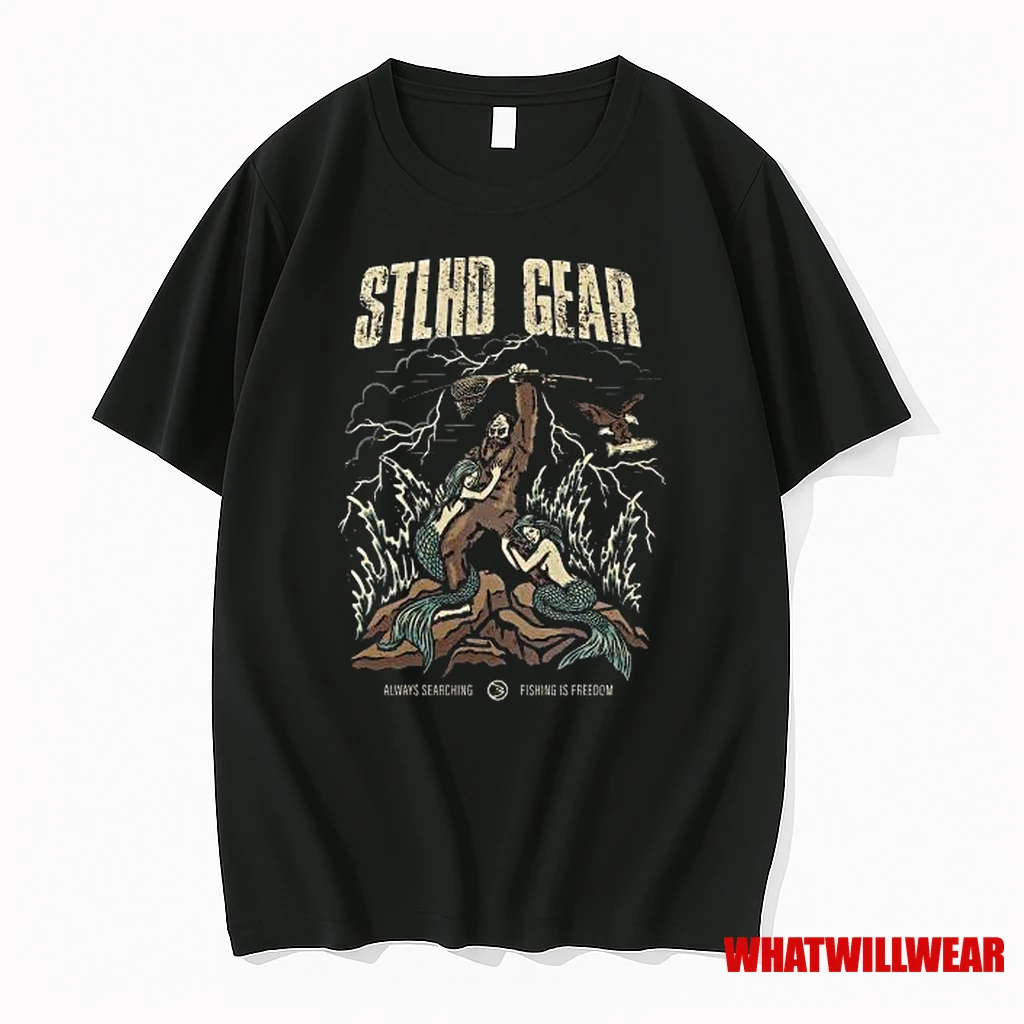 Stlhd Always Searching Fishing Is Freedom Shirts