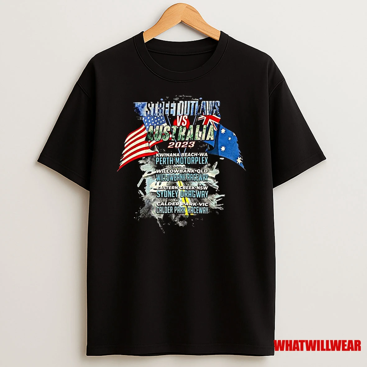Street Outlaws Usa Vs Australia Flag Shirts