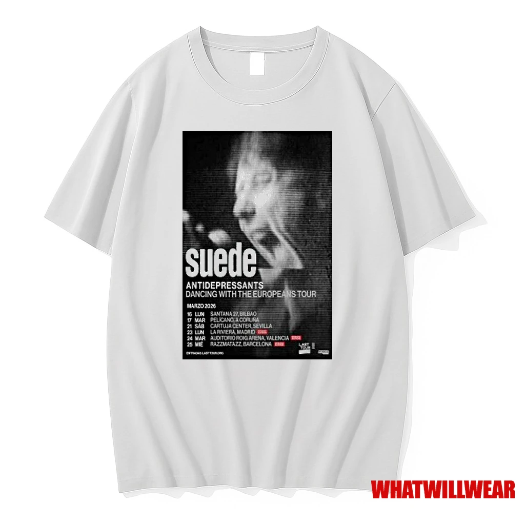 Suede Antidepressants Dancing With The Europeans New Tour 2026 Shirts