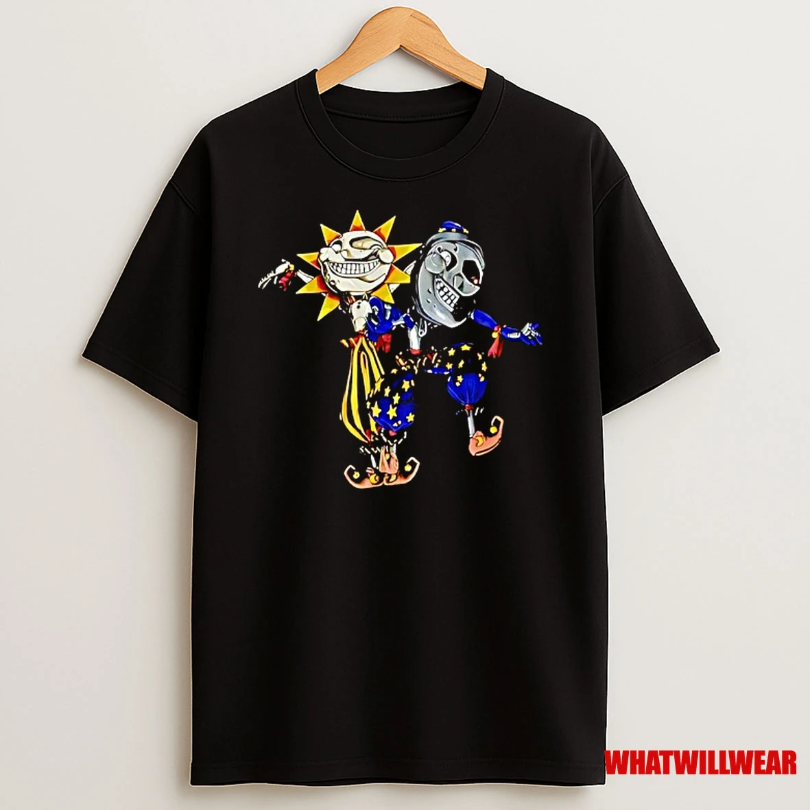 Sun And Moon Five Nights At Freddys Horror Shirts