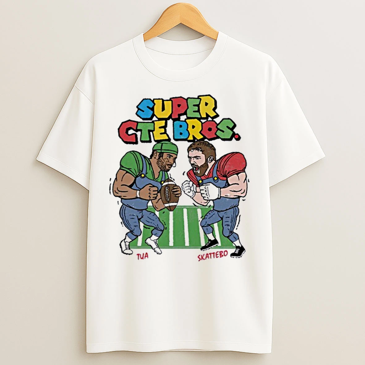 Super Cte Bros Tua Tagovailoa Vs Cameron Skattebo Football T Shirts