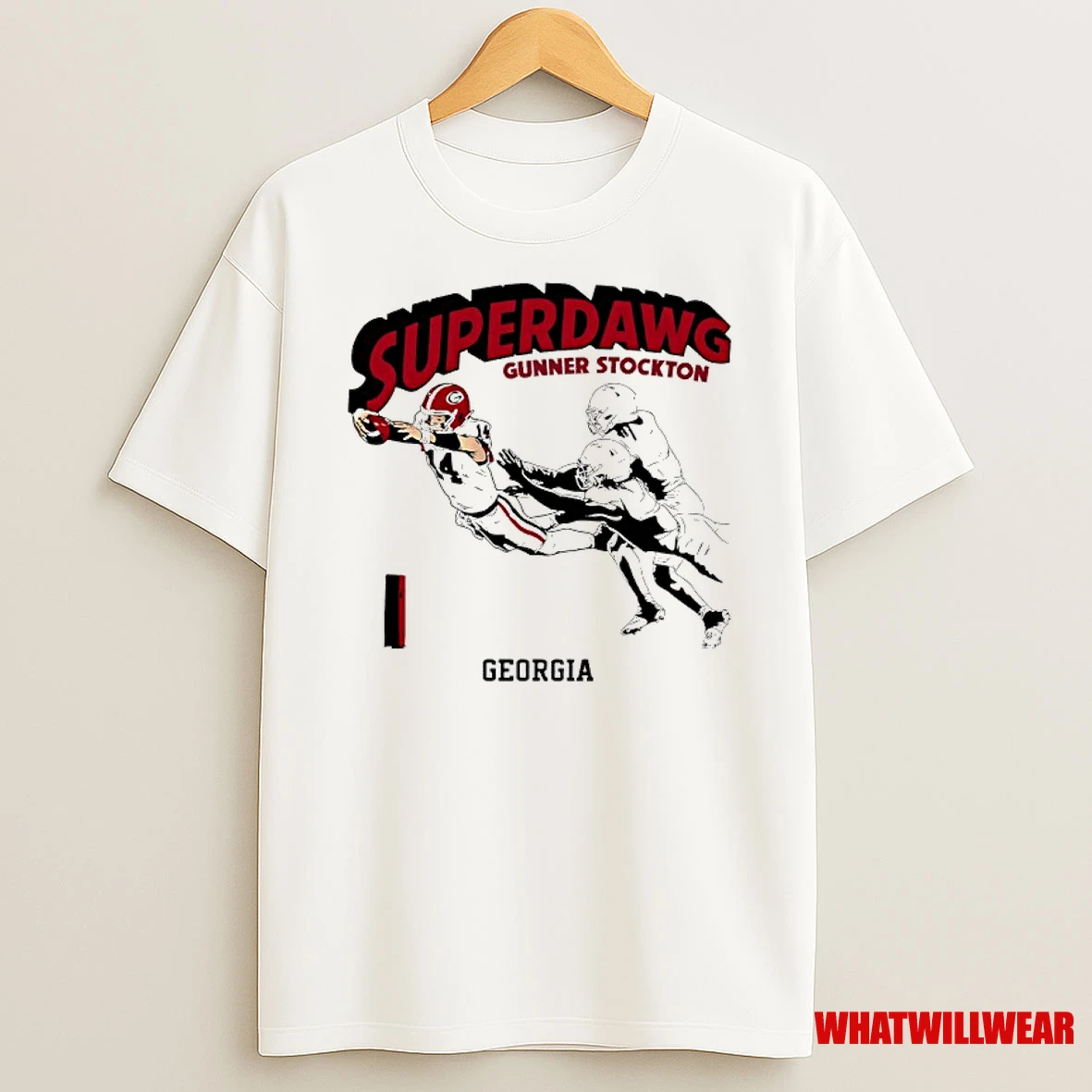 Super Dawg Gunner Stockton Georgia Bulldogs Football Shirts