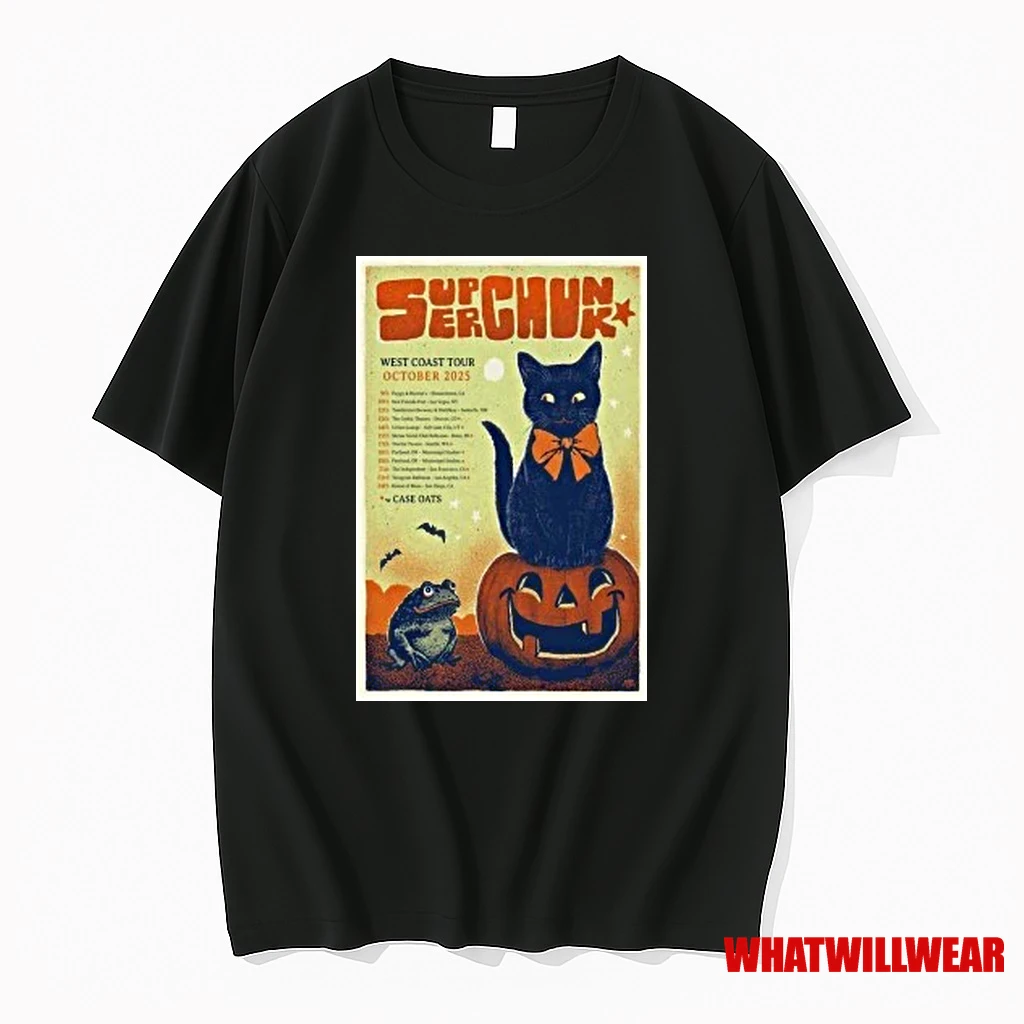 Superchunk Oct West Coast Tour 2025 Shirts