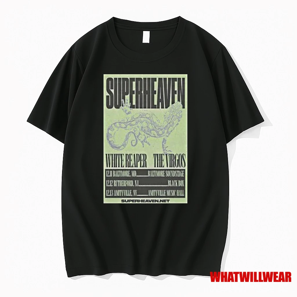 Superheaven White Reaper The Virgos Tour December 2025 Shirts