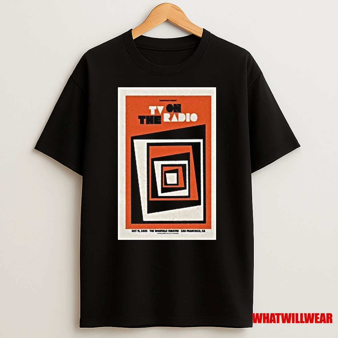 Tv On The Radio Oct 11 2025 The Warfield Theater San Francisco Ca Shirts