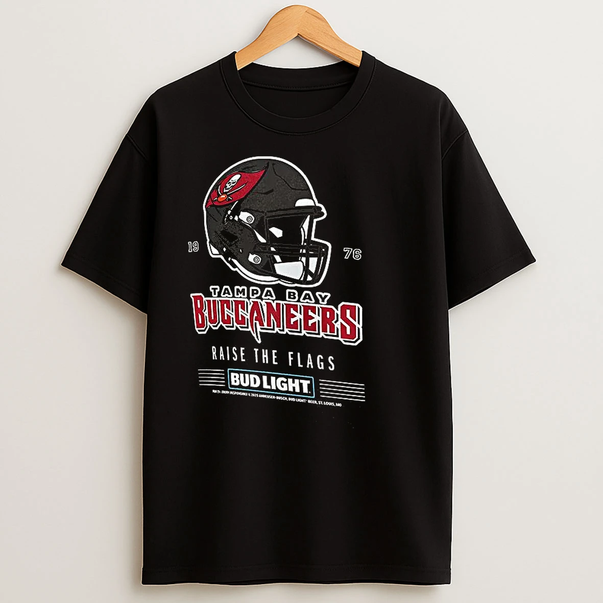 Tampa Bay Buccaneers Nfl Raise The Falgs Helmet T Shirts