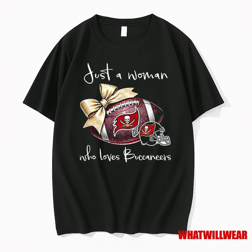 Tampa Bay Buccaneers Just A Woman Who Loves Buccaneers Football Shirts