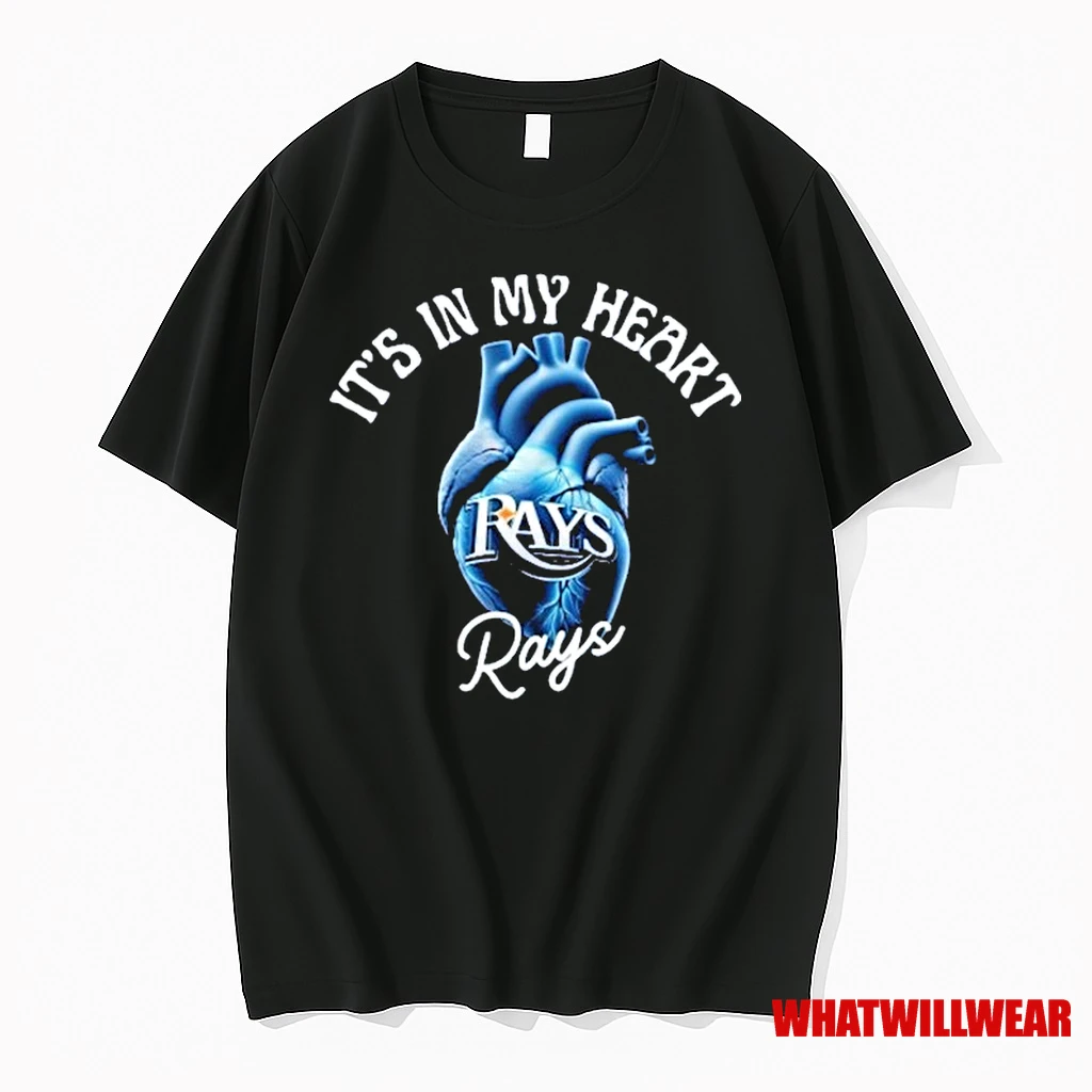 Tampa Bay Rays Its In My Heart Heartbeat Shirts