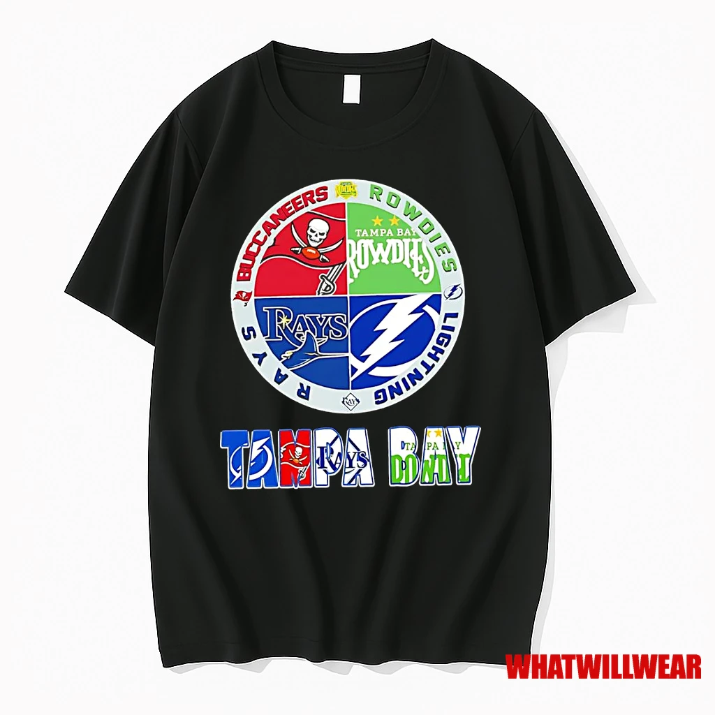 Tampa Bay Sports Teams Buccaneers Rowdies Lightning Rays Shirts