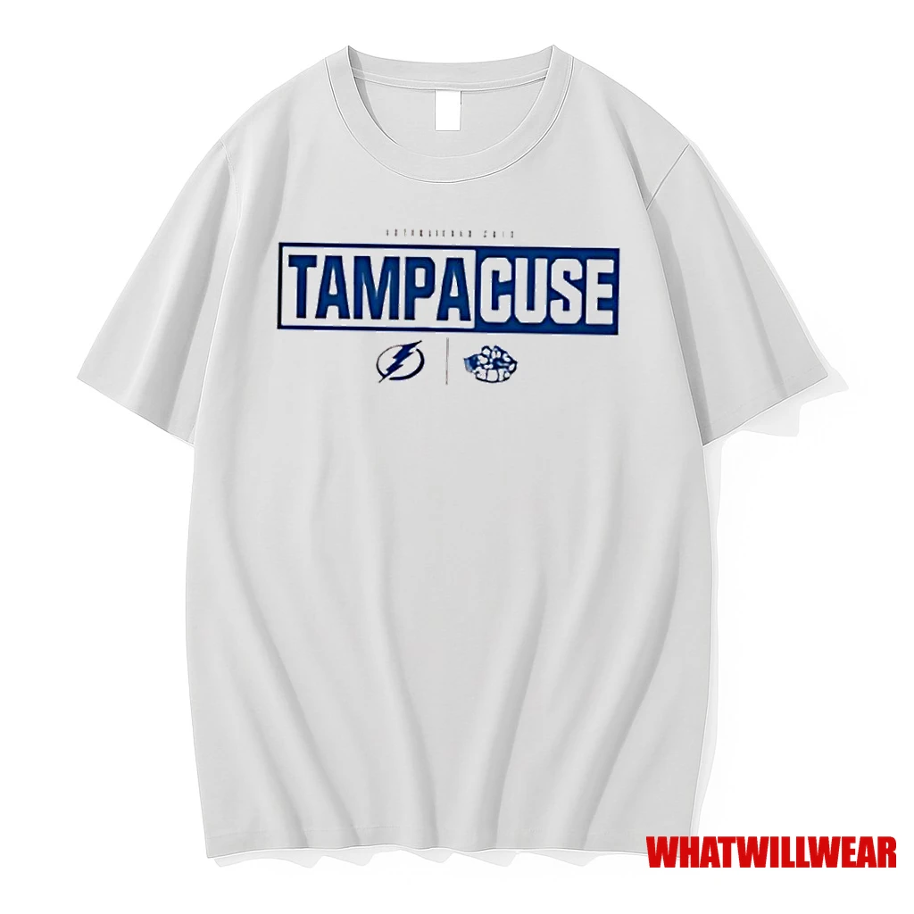 Tampacuse Logos For The Syracuse Crunch And The Tampa Bay Lightning Shirts