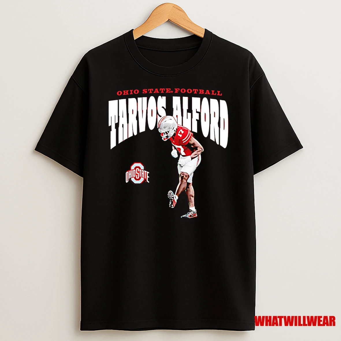 Tarvos Alford Ohio State Buckeyes Illustrated Shirts