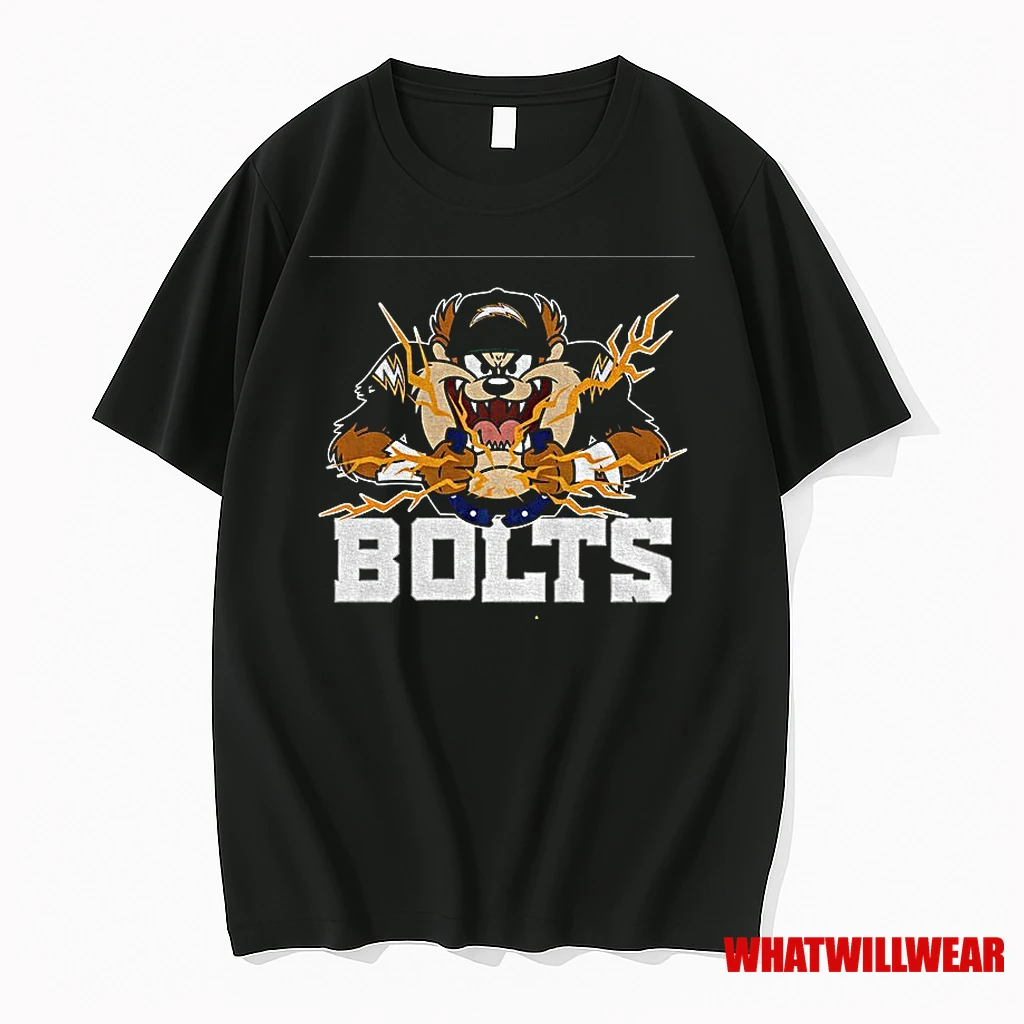 Tasmanian Devil Looney Tunes Bolts Los Angeles Chargers Football 2025 Shirts