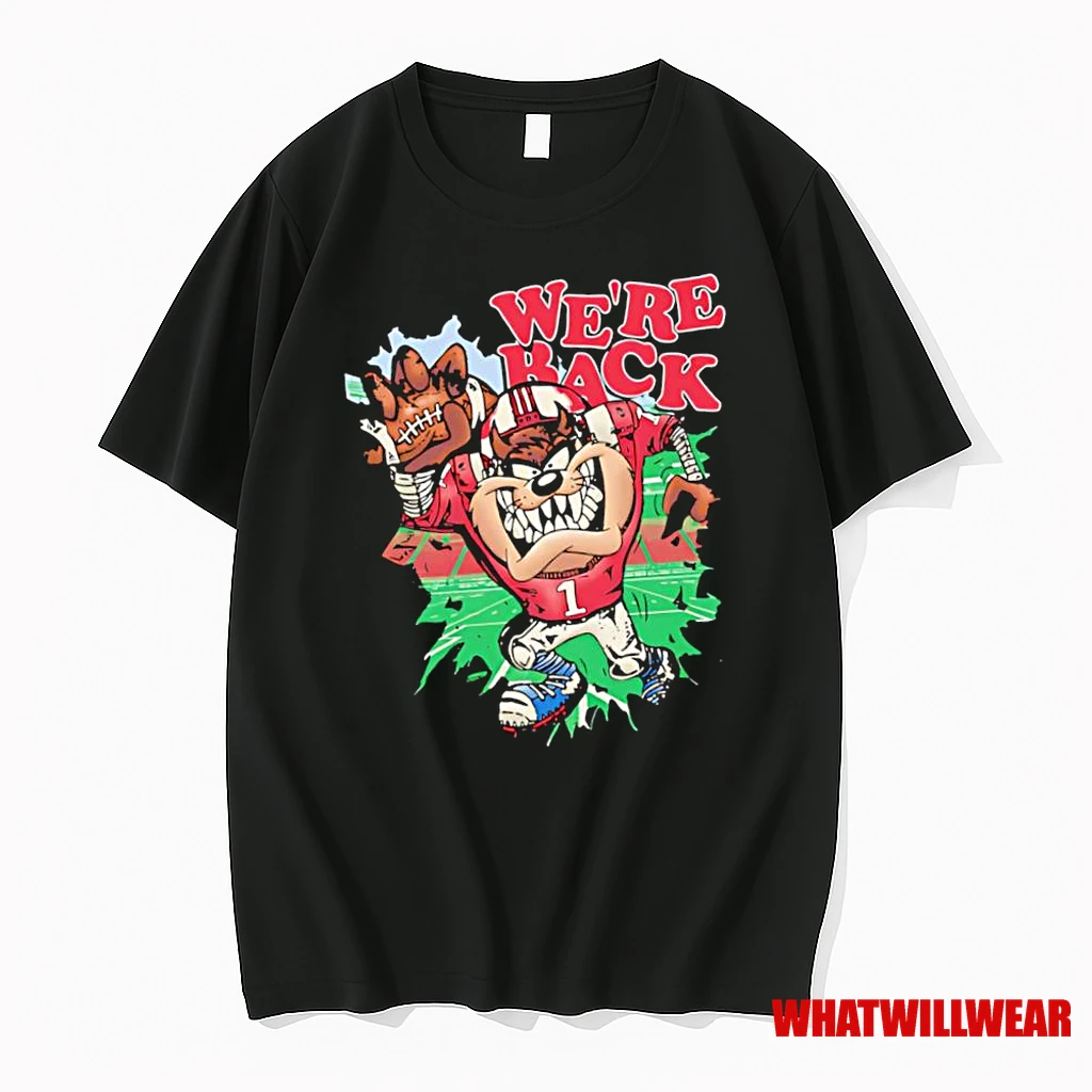 Taz The Tasmanian Devil Were Back Football Graphic Shirts
