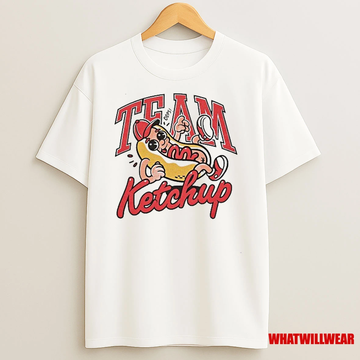 Team Ketchup Hot Dog Shirts