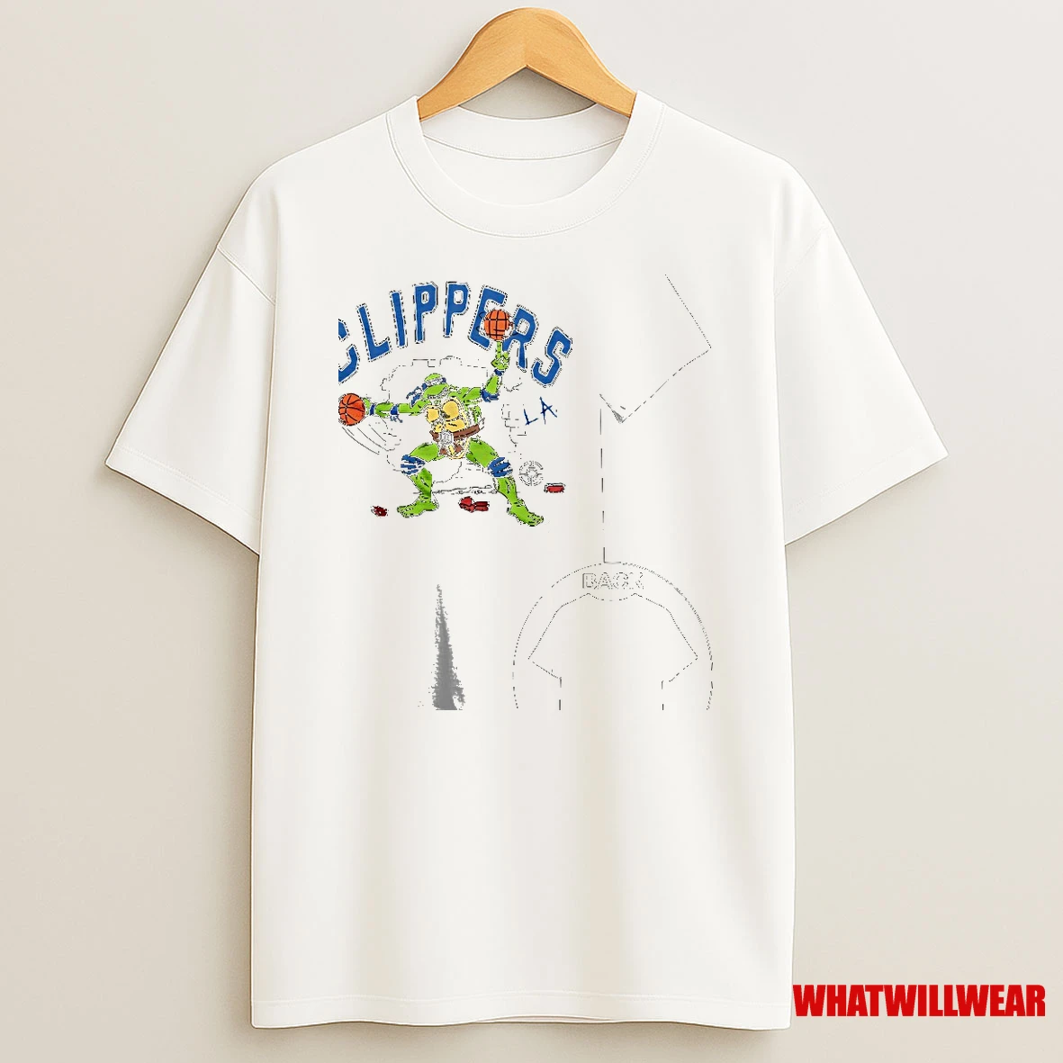 Teenage Mutant Ninja Turtles Leonardo X Los Angeles Clippers Shirts