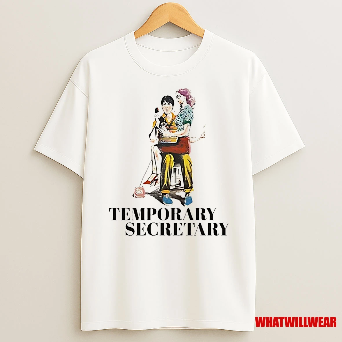 Temporary Secretary Couple Paint Shirts