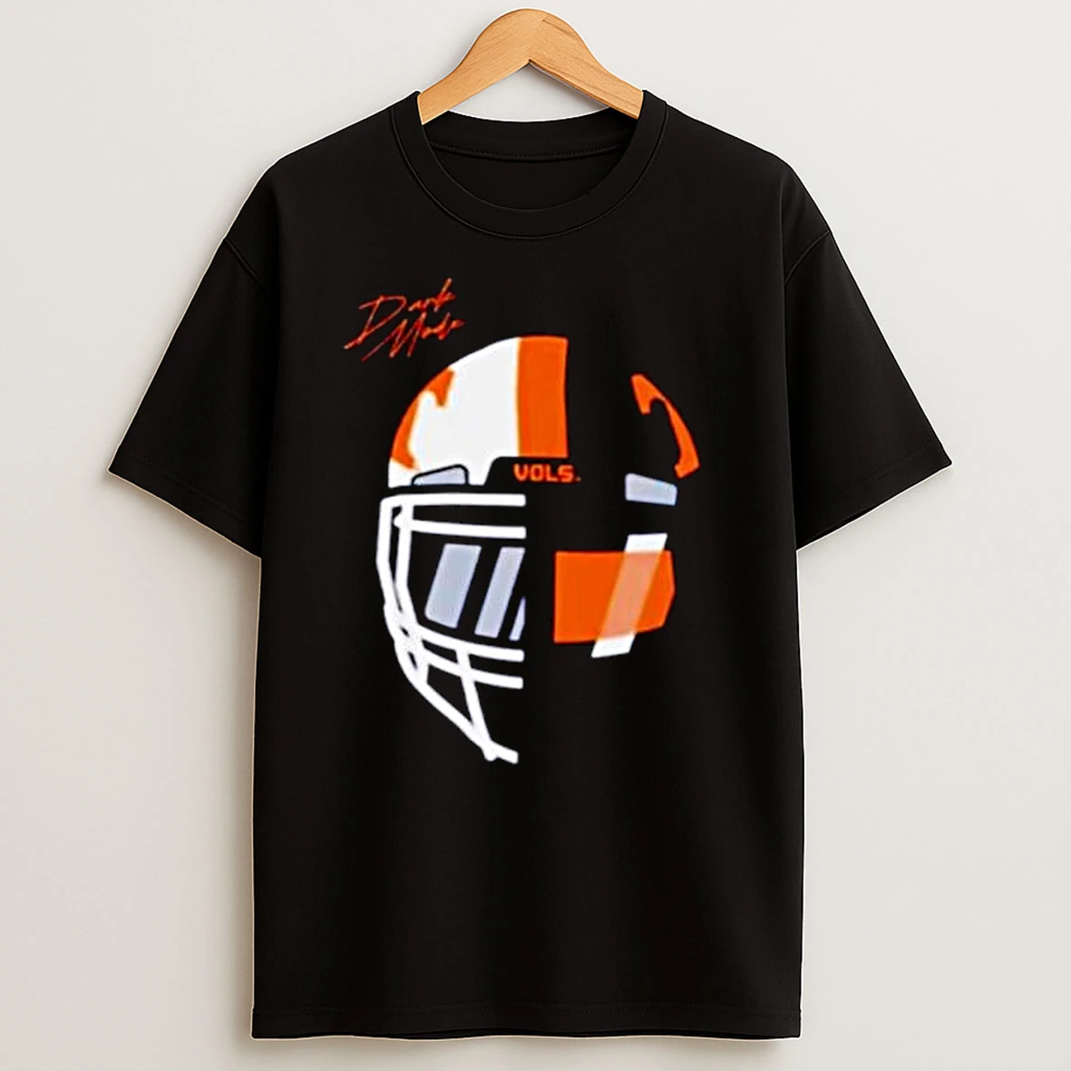 Tennessee Volunteers Dark Mode Split Helmet Ornaments T Shirts