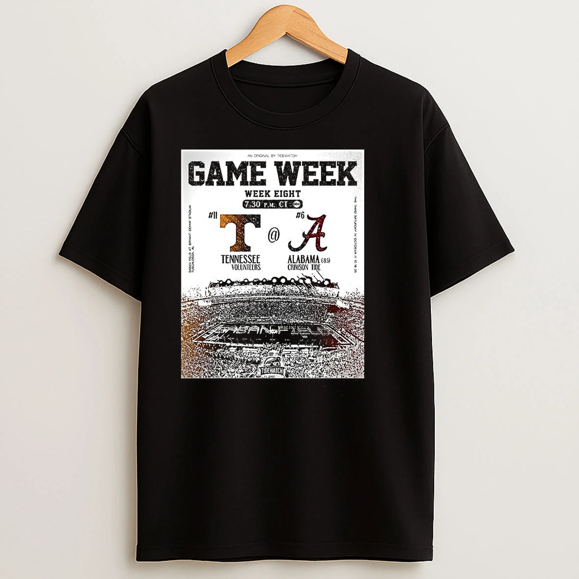 Tennessee Volunteers Vs Alabama Crimson Tide Nfl Week Eight 2025 T Shirts