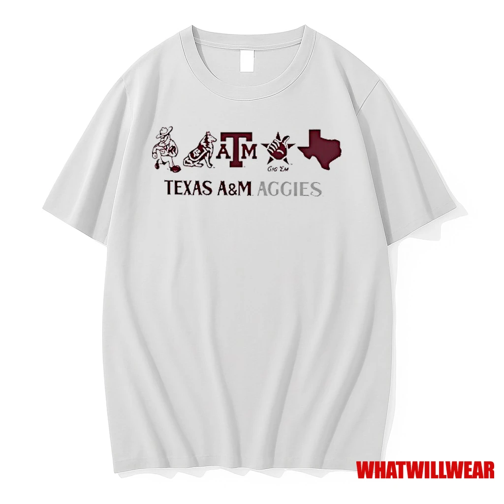 Texas Am Aggies Mascot Line Up Shirts