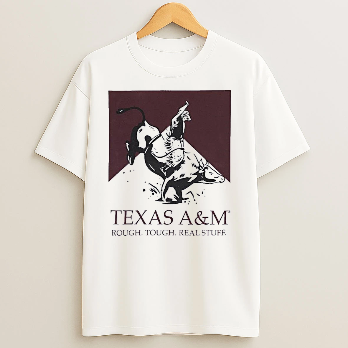 Texas Am Aggies Rough Tough Bull Rider T Shirts