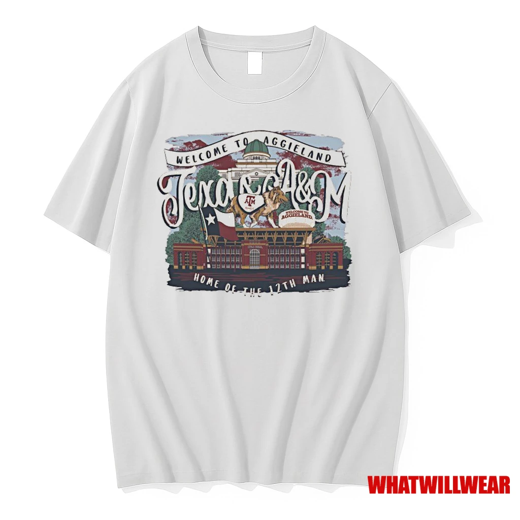 Texas Am Aggies Welcome To Aggieland Home Of The 12th Man Shirts