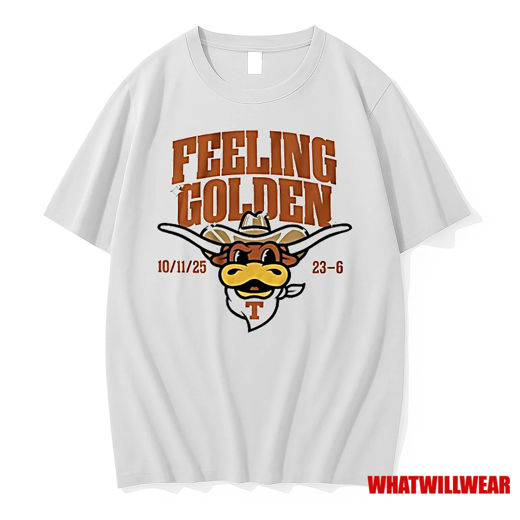 Texas Football Feeling Golden Mascot Cute Shirts