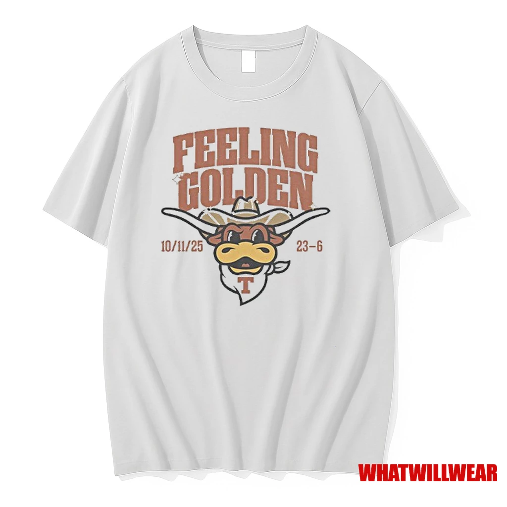Texas Longhorns Feeling Golden Mascot Shirts
