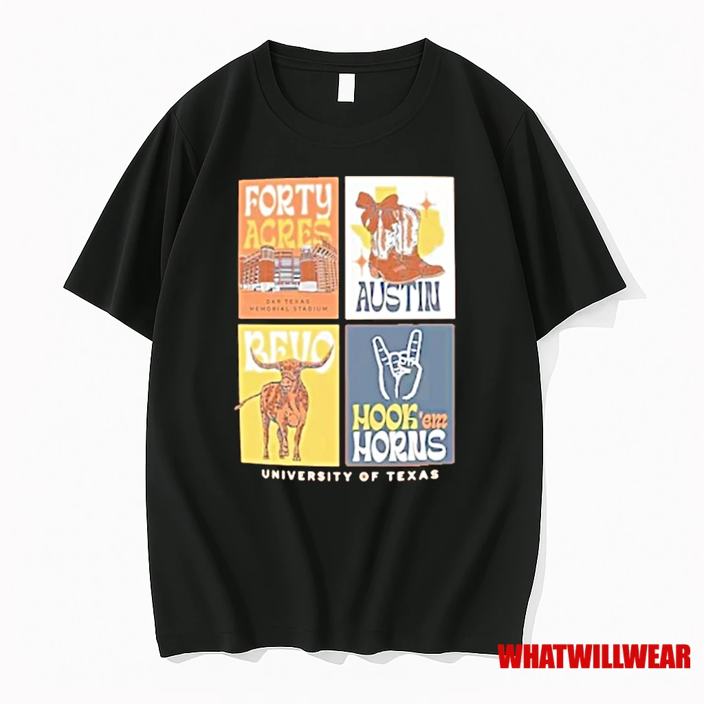 Texas Longhorns Forty Acres Austin Hook Em Horns Shirts