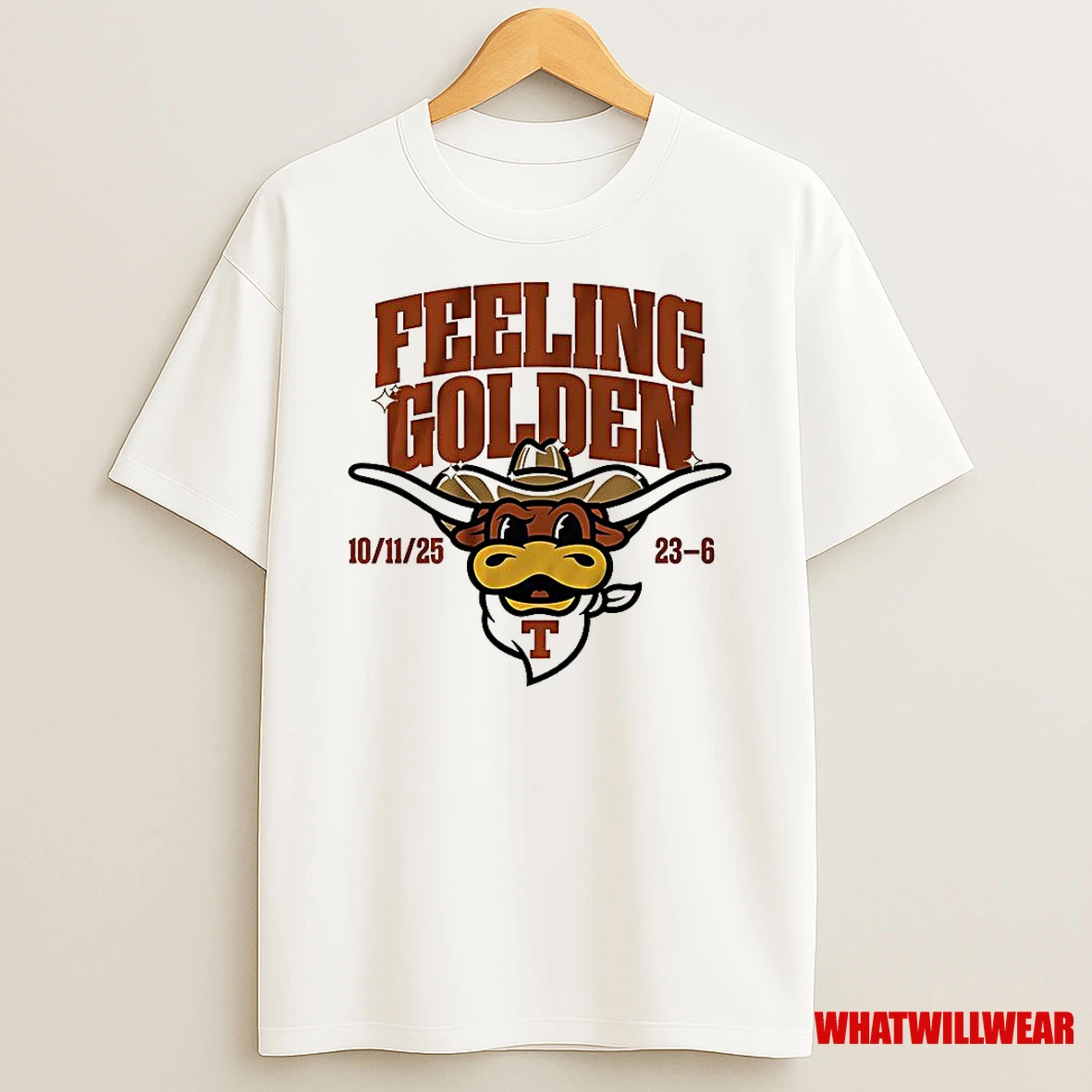 Texas Longhorns Football Feeling Golden 2025 Mascot Shirts