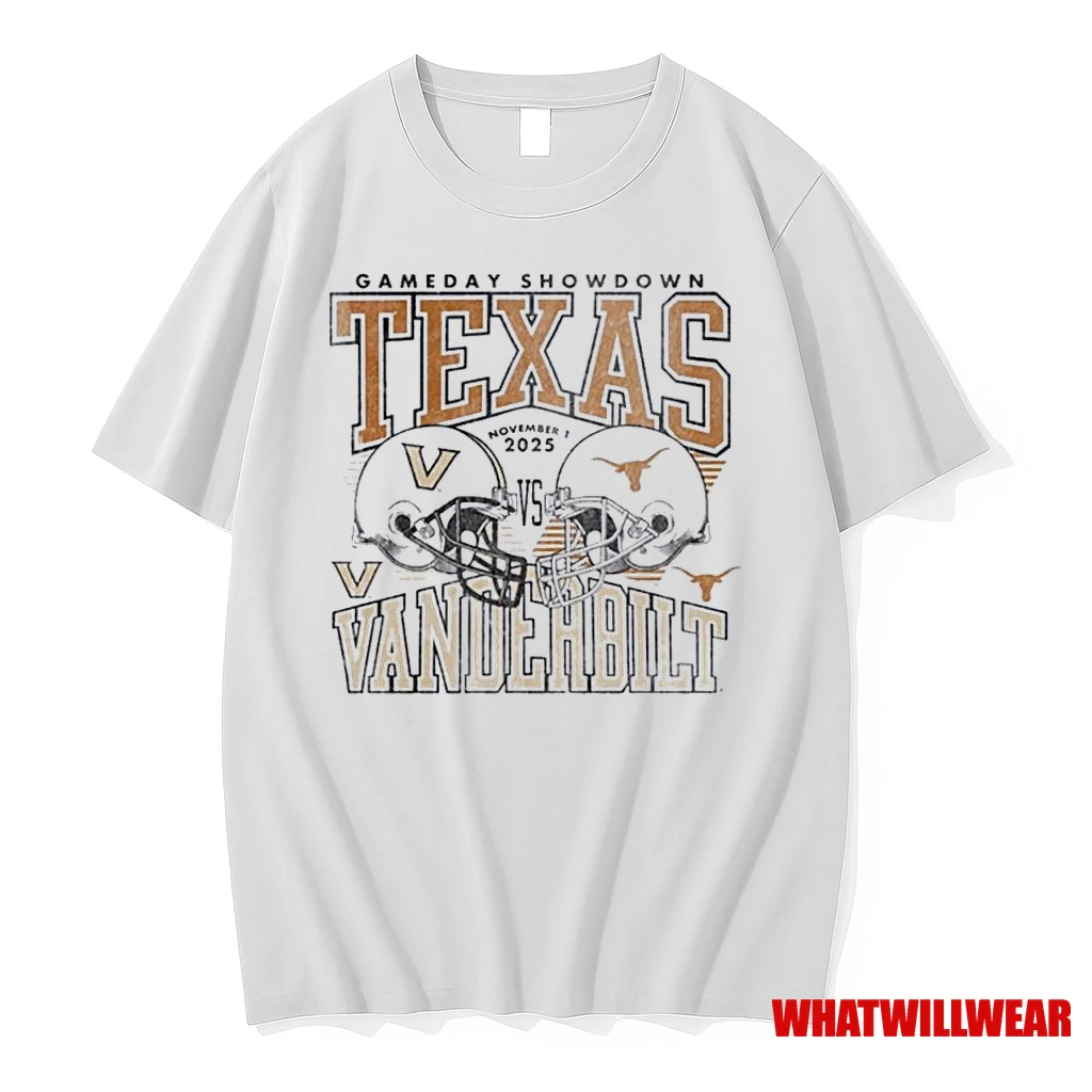 Texas Longhorns Vs Vanderbilt Commodores 2025 Gameday Showdown Matchup Shirts