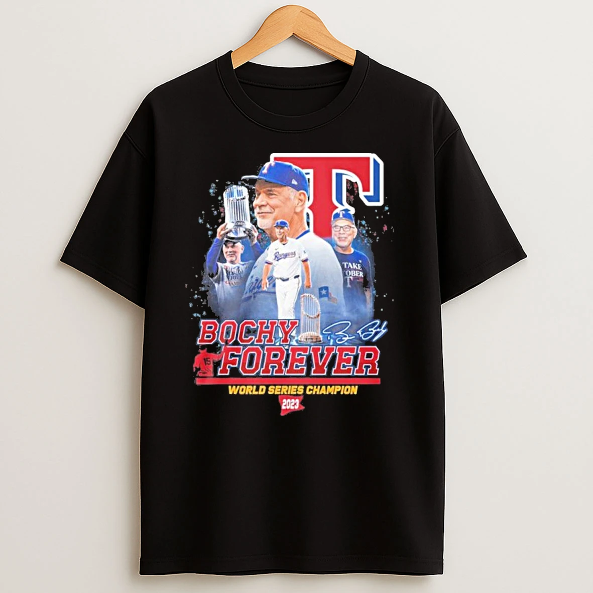 Texas Rangers Bruce Bochy Forever World Series Champion 2023 T Shirts