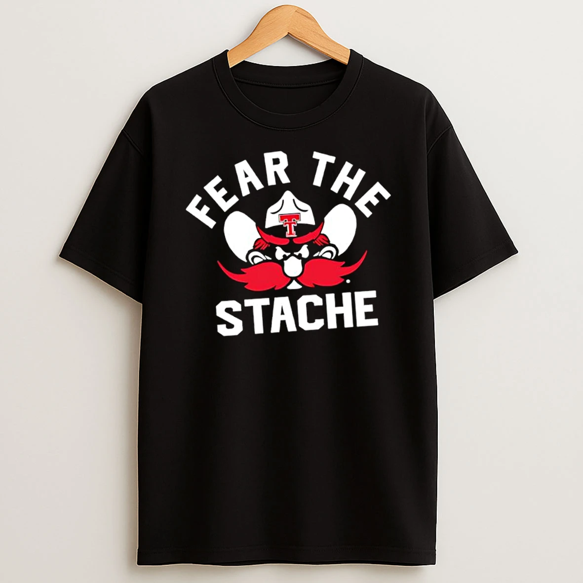 Texas Tech Football Nil Fear The Stache Jacob Rodriguez Logo Shirts