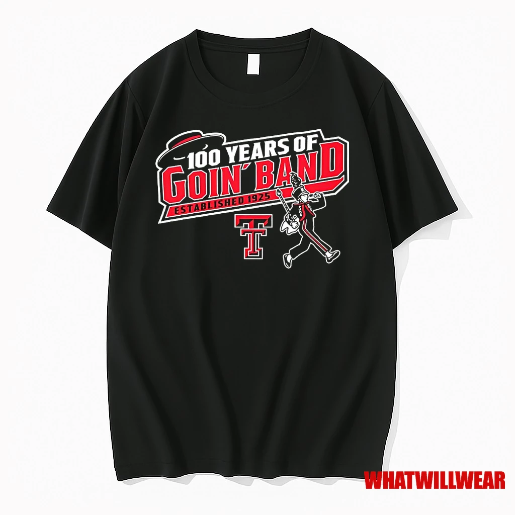 Texas Tech Red Raiders 100 Years Goin Band Shirts