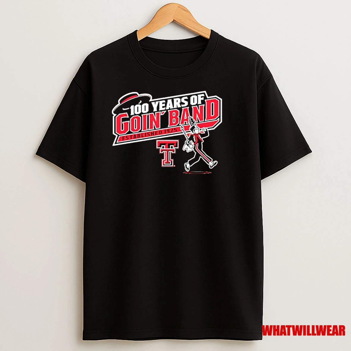 Texas Tech Red Raiders 100 Years Of Goin Band Established 1925 Shirts