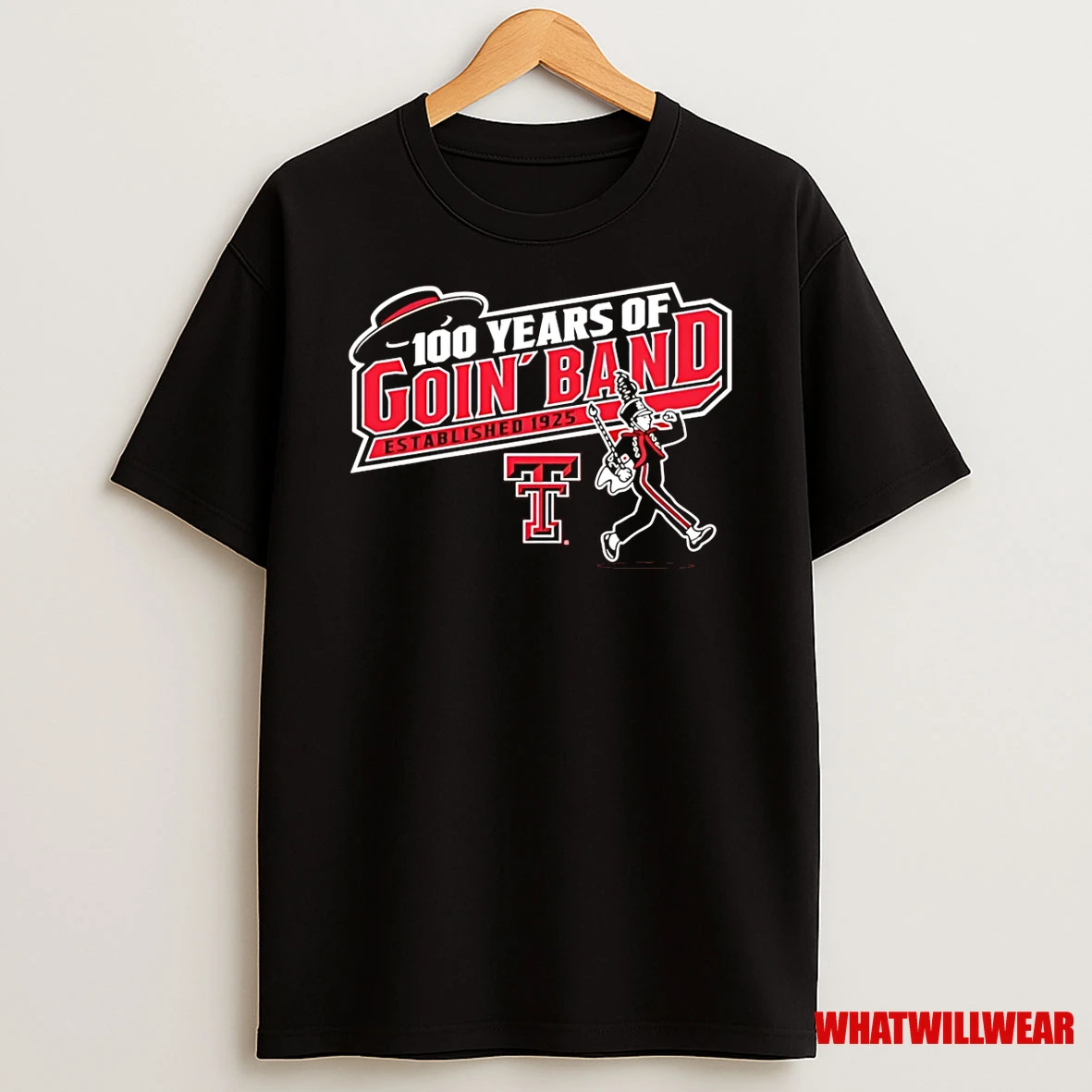 Texas Tech Red Raiders 100 Years Of Goin Band Marching Band 100 Shirts