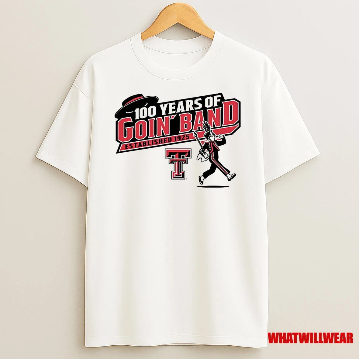 Texas Tech Red Raiders 100 Years Of Goin Band Shirts