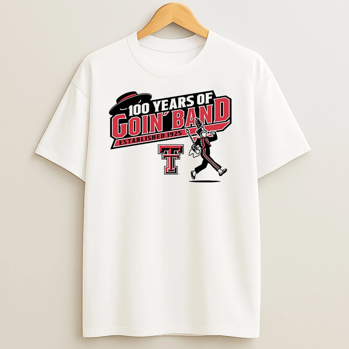 Texas Tech Red Raiders 100 Years Of Goin Band T Shirts